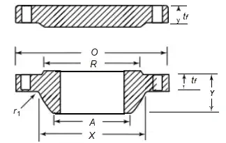 ASME B16.47 Series A Class 150 Flanges ASME B16.47 Series A Class 150 Flanges